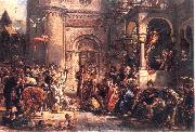 Jan Matejko Reception of the Jews A.D. 1096. painting